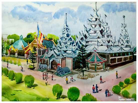 Rajbana Vihara by Suponkar Chakma